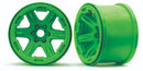 Traxxas Wheels, Carbide 3.8" (green) (2) (17mm splined)