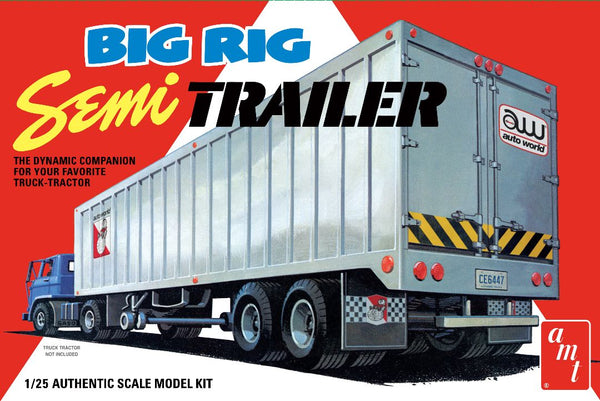 AMT Big Rig Semi Trailer 1/25 Model Kit (Level 3)
