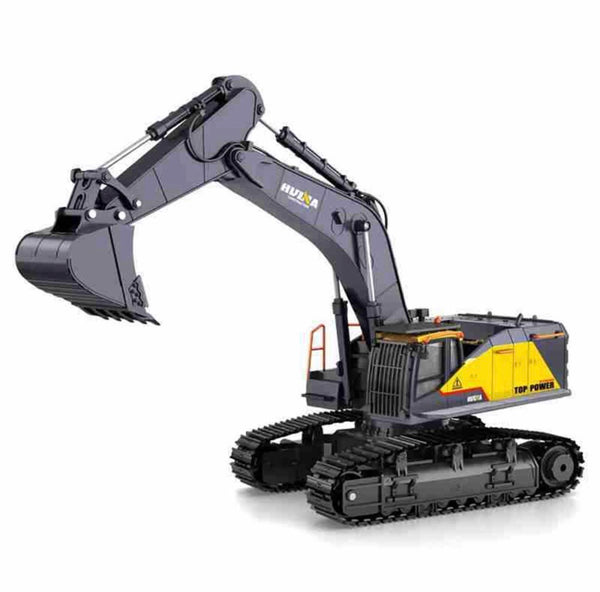 Huina 1592  1/14 22ch Alloy Rc Excavator Trucks Excavator Remote Control Vehicle Models Toys