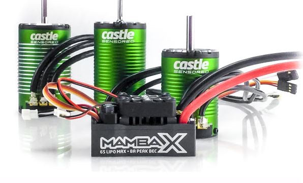 Castle Creations Mamba X, Sensored, 25.2V WP ESC,and 1406-4600KV