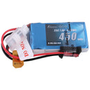 Gens Ace 450mAh 2S1P 7.4V 25C LiPo JST Plug Soft Case