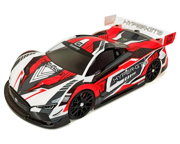 Bittydesign Hyper GT8 1/8 On-Road GT Body (Clear) (325mm Wheelbase)