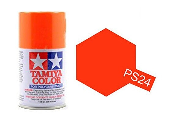 Tamiya PS-24 Florescent Orange spray paint