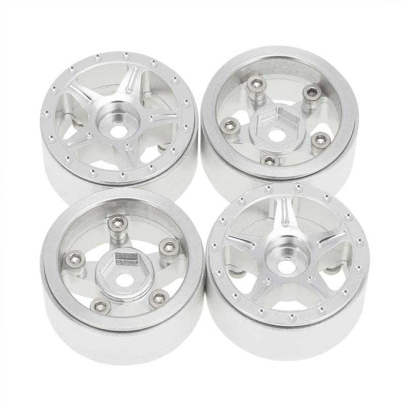 Hobby Details 1.0" CNC Aluminum Starfish-Pro Beadlock Wheels (4)