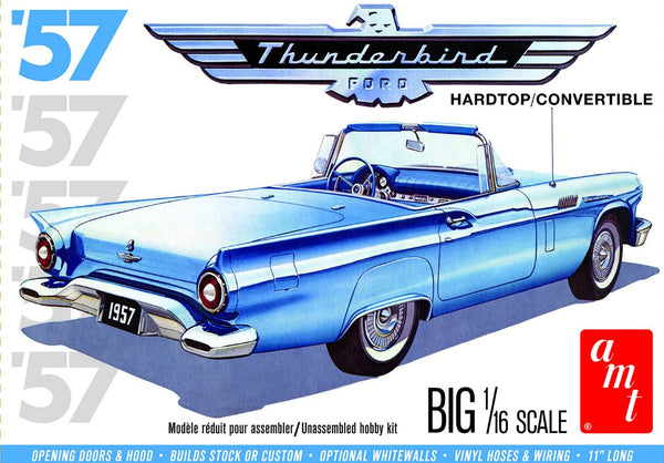 AMT 1957 Ford Thunderbird 2T 1/16 Model Kit (Level 3)