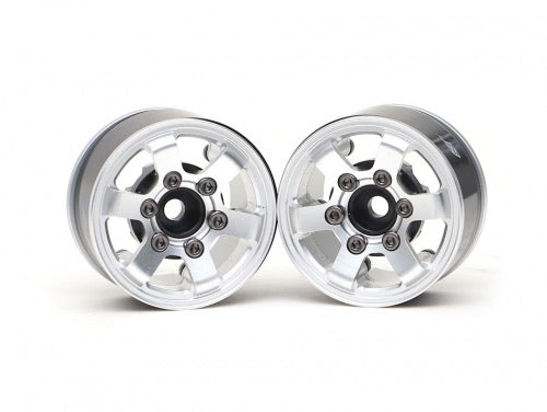 TE37LG KRAIT™ 1.55 Aluminum Beadlock Wheels w/ XT606 Hubs (2) Silver