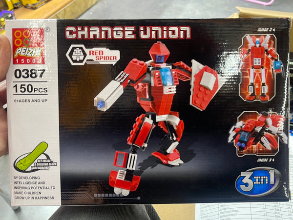 387 Red 3 in 1 Change union
