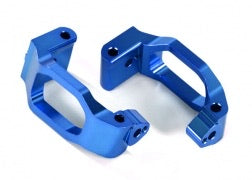 Traxxas Caster blocks (c-hubs), 6061-T6 aluminum (blue-anodized), left & right/ 4x22mm pin (4)/ 3x6mm BCS (4)/ retainers (4) 8932