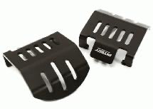 Alloy Front & Rear Differential Skid Plates for Traxxas TRX-4 Scale Crawler C28417BLACK