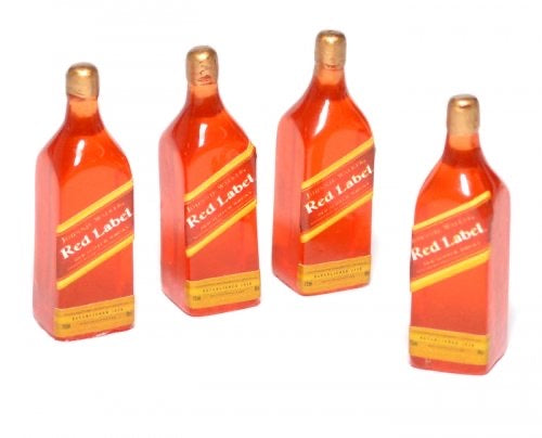 Johnnie Walker Red Label 1/10 scale bottles