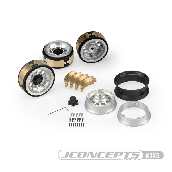 JConcepts Hazard - 1.9" Aluminum Beadlocks w/Caps & Weights (4)
