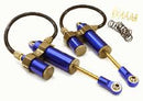 Machined 90mm Type Piggyback Shock(2) w/ Internal Spring for 1/10 Scale Crawler C26650BLUE