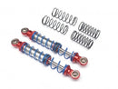 Team Raffee Aluminum Double Spring Shocks 80mm (2) for Crawlers Red