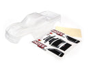 Traxxas Body, Hoss 4X4 (clear, requires painting)/ window, grille, lights decal sheet