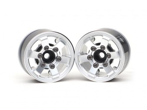 TE37LG KRAIT?äó 1.55 Aluminum Beadlock Wheels w/ XT606 Hubs (2) Silver