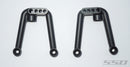 SSD ALUMINUM REAR SHOCK HOOPS FOR SCX10 II (BLACK)