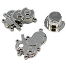 Redcat Transmission Case w/ Gear Cover (Chrome) (1set)