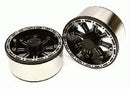 High Mass Beadlock Aluminum 1.9 Wheels Spoke-8 for 1/10 Scale Crawler OBM-901329BLACK