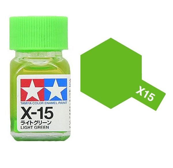 Gloss Light Green Tamiya Enamel Paint   X-15 X15 EX-15 EX15