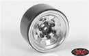 RC4WD Stamped Steel 1.0" Stock Beadlock Wheels (Chrome)