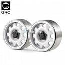 GRC 1.9 Metal Beadlock Wheel G10 (2) White