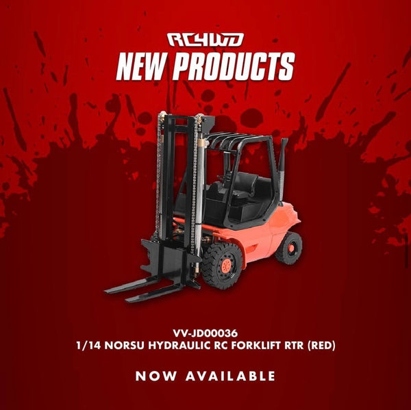 RC4WD 1/14 Norsu Hydraulic RC Forklift RTR (Red)