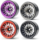 TREAL 1.9" Beadlock Wheels (4) Multi Spoke Rim Crawler Wheels for 1/10 SCX10 III TRX-4 RC Trucks-Type J