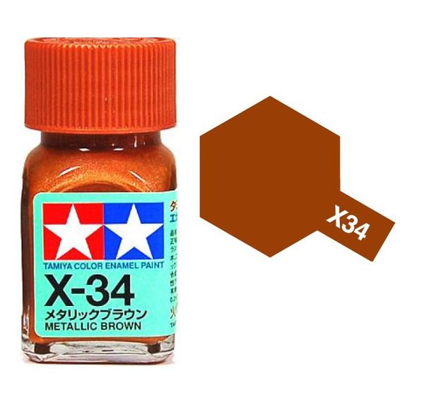 Metallic Brown Tamiya Enamel Paint X-34 X34 EX-34 EX34