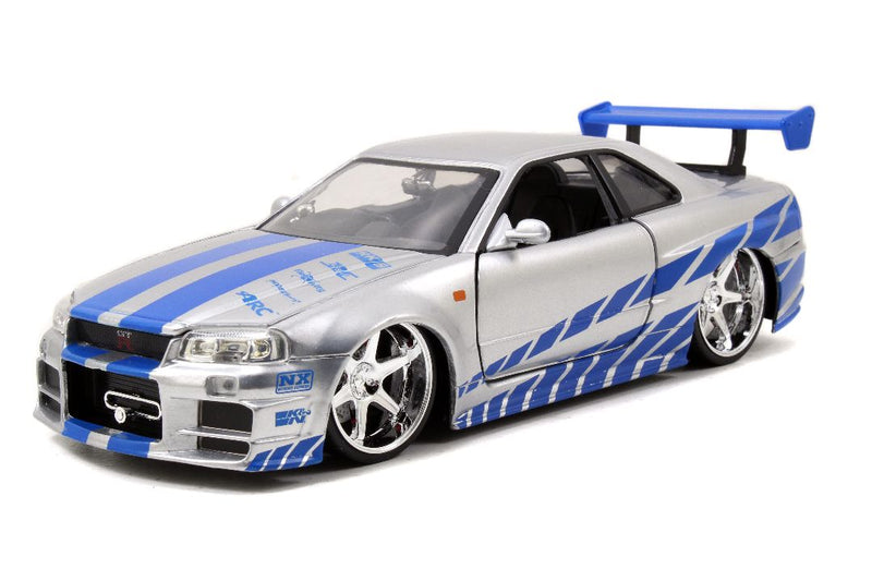 Jada 1/24 "Fast & Furious" Brian's Nissan Skyline GT-R (R34)