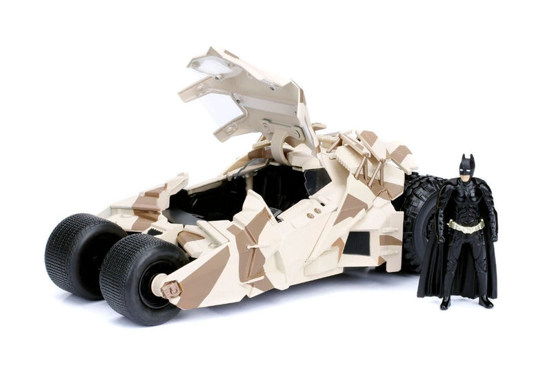 Jada 1/24 "The Dark Knight" Batmobile (Camo Version) w/Batman Figure - 2008