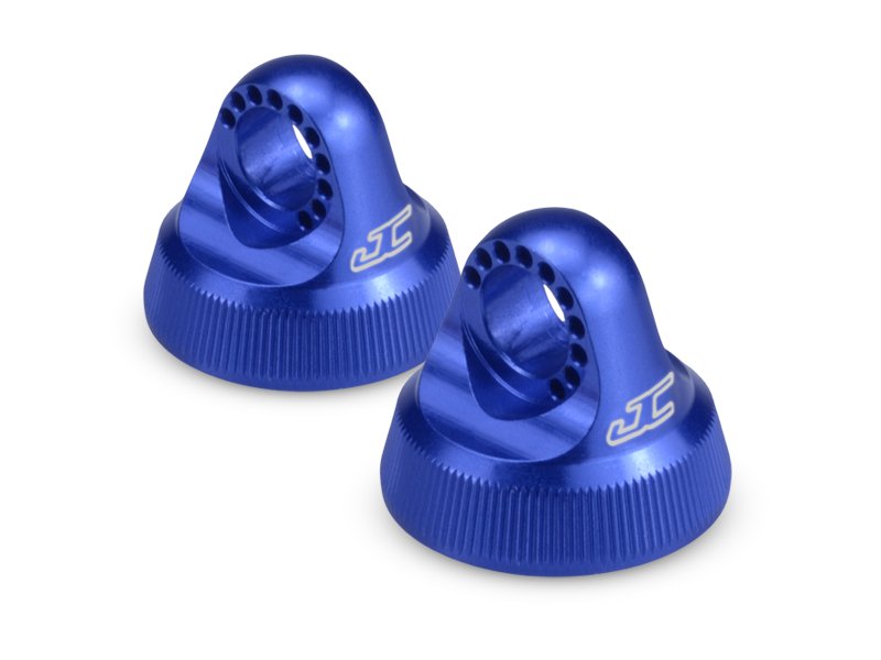 JConcepts Fin, 12mm V2 Shock Cap (Blue)(2)
