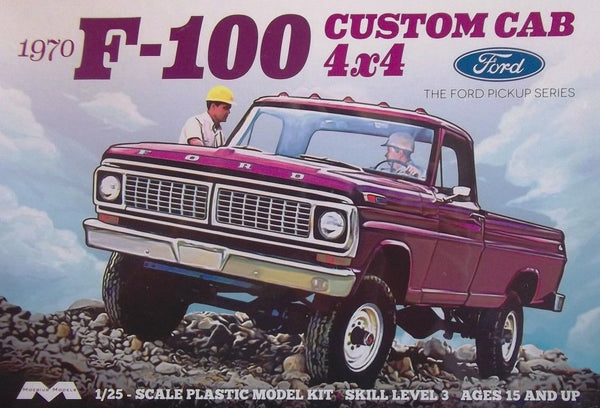 Moebius 1970 Ford F-100 Custom Cab 4x4 1/25 Model Kit