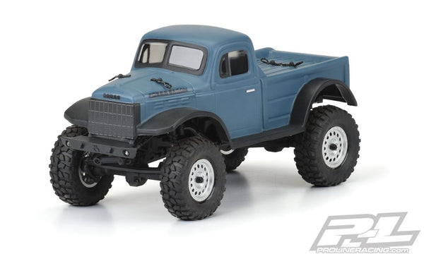 Pro-Line 1946 Dodge Power Wagon Clear Body for SCX24 JLU (Other SCX24 Models Require Axial Body Mounts)