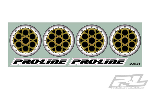 Pro-Line Showtime Bi-Metallic (Silver/Gold) Wheel Dots for Pro-Line Showtime (2782-03 & 2783-03) and other Sprint Car Dish Wheels