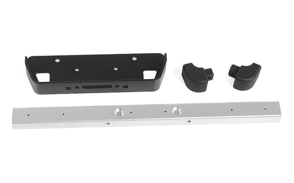 RC4WDClassic Front Winch Bumper for RC4WD Gelande II 2015 Land Rover Defender D90 (Silver)