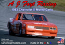 **Damaged box. Discounted** Salvinos JR Models 1/24 AJ Foyt Racing 1983 Chevrolet Monte Carlo Model Kit