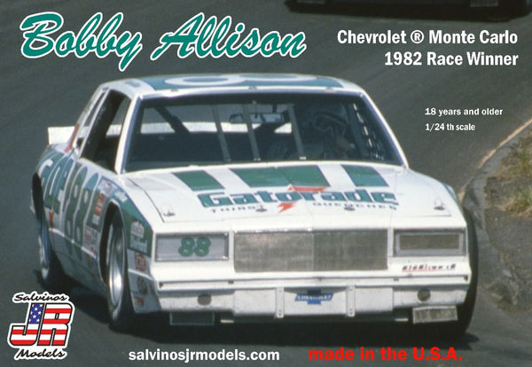 Salvinos JR Models 1/24 Bobby Allison Chevrolet Monte Carlo 1982 Race Winner Model Kit