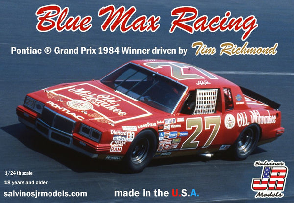 Salvinos JR Models 1/24 Blue Max Racing 1984 2+2 Driven by Tim Richmond Model Kit