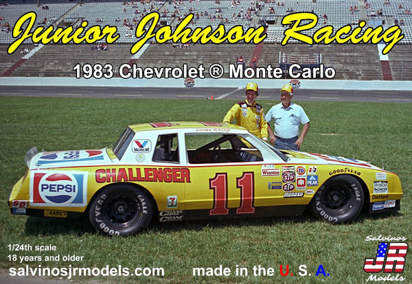 Salvinos JR Models 1/24 Junior Johnson Racing 1983 Chevrolet Monte Carlo Model Kit