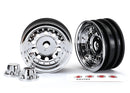 Traxxas Wheels, 1.9", chrome (2)/ center caps (2)/ decal sheet
