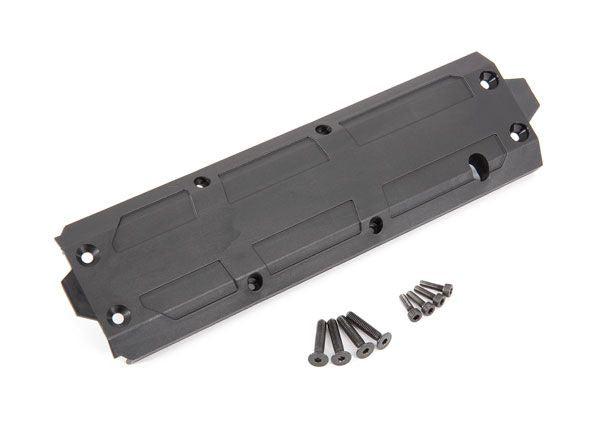 Traxxas Skidplate, center/ 4x20 CCS (4)/ 3x10 CS (4) (fits Maxx V2 with extended chassis (352mm wheelbase))