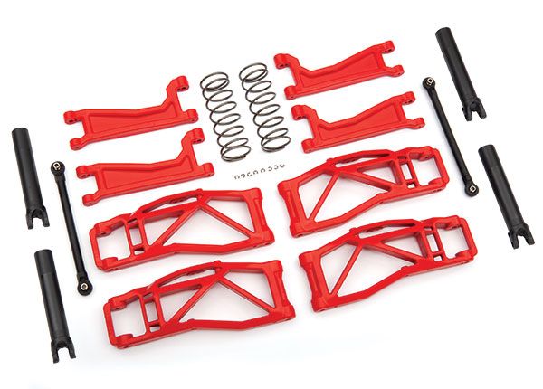 Traxxas Suspension kit, WideMAXX, red