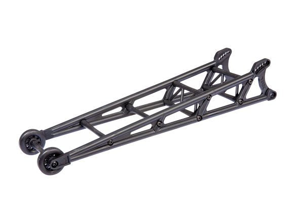 Traxxas Wheelie bar, black (assembled)/ wheelie bar mount