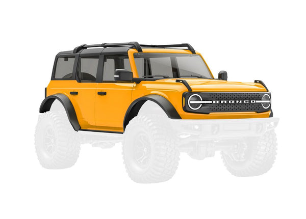 Traxxas Body, FordÂ Bronco, Complete, Cyber Orange (Includes Grille, Side Mirrors, Door Handles, Fender Flares, Windshield Wipers, Spare Tire Mount, & Clipless Mounting)
