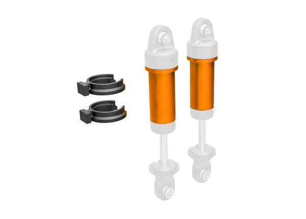 Traxxas Body, GTM Shock, 6061-T6 Aluminum (Orange-Anodized) (Includes Spring Pre-Load Spacers) (2)