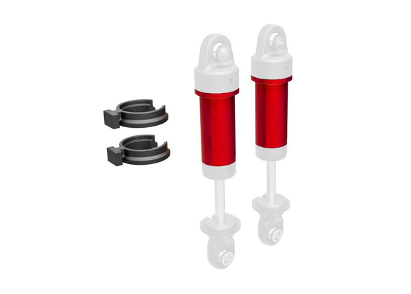 Traxxas Body, GTM Shock, 6061-T6 Aluminum (Red-Anodized) (Includes Spring Pre-Load Spacers) (2)