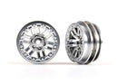 Traxxas Wheels, 1.0" (Satin Chrome) (2)