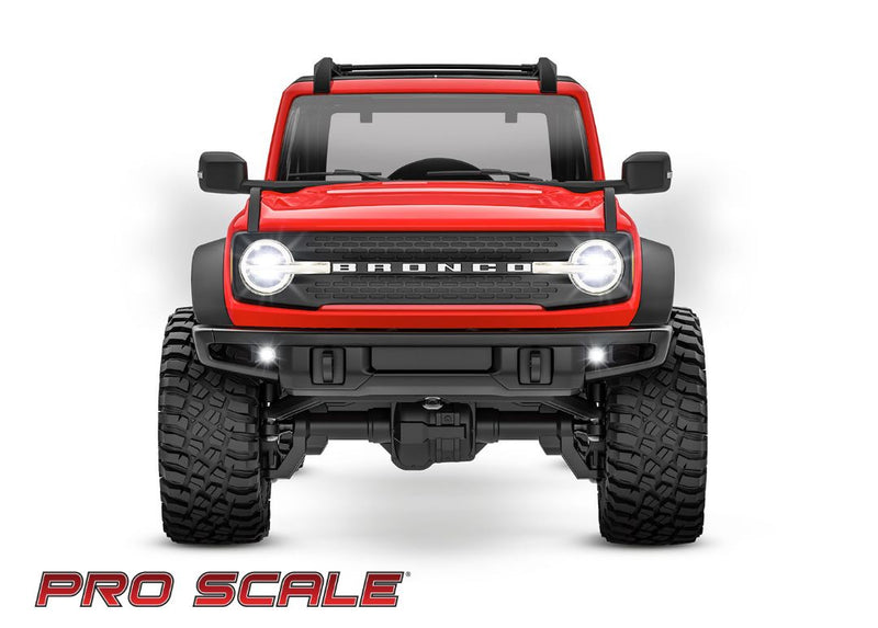 Traxxas Led Light Set, Front & Rear, Complete (Includes Light Harness, 1.6X10mm Bcs (1.6X7mm Bcs) (2), Zip Ties (2)) (Fits TRA9711 Body 2021 ford bronco) 9783