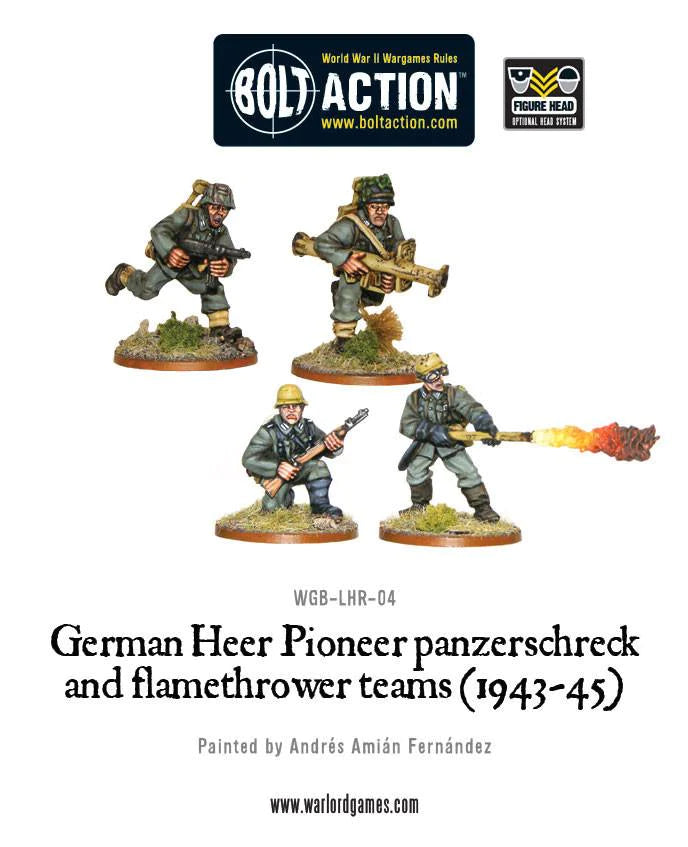 German Heer Pioneer panzerschreck and flamethrower teams (1943-45)